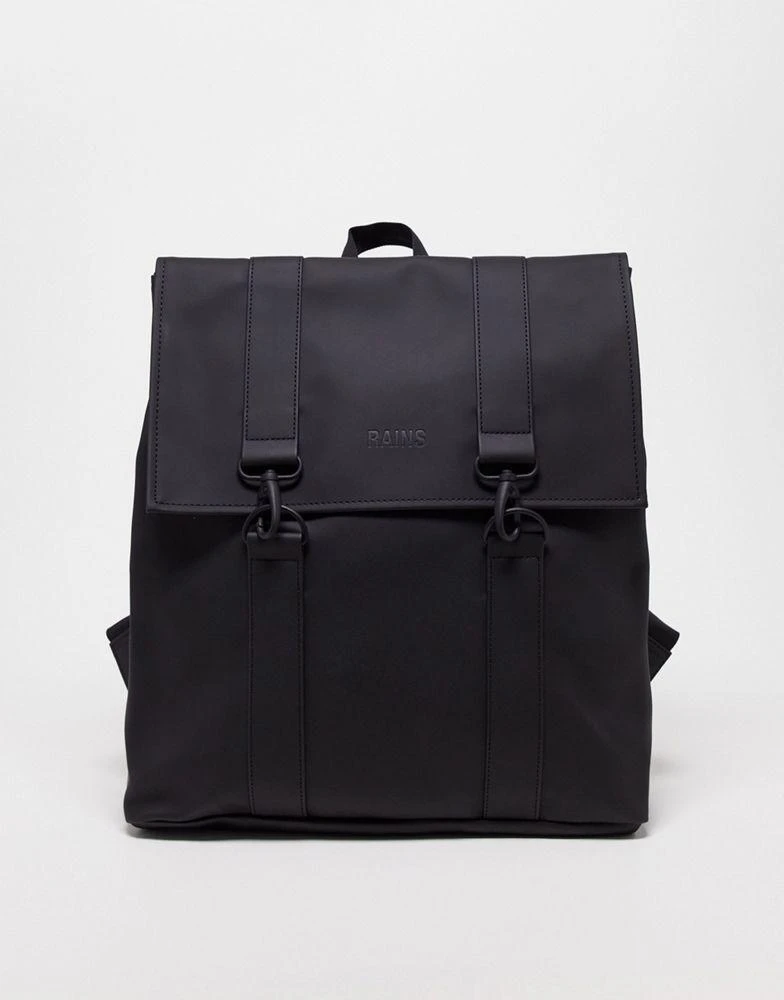 商品RAINS|Rains unisex MSN large backpack in black - BLACK,价格¥823,第1张图片