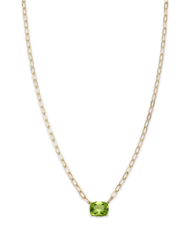 商品Bloomingdale's|Peridot Solitaire Pendant Necklace in 14K Yellow Gold, 18",价格¥14883,第1张图片