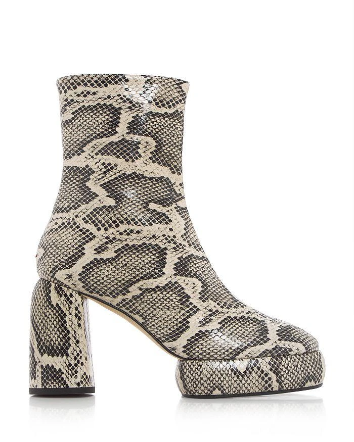 商品AEYDE|Women's Emmy Snake Embossed Platform Block Heel Booties,价格¥2496,第2张图片详细描述