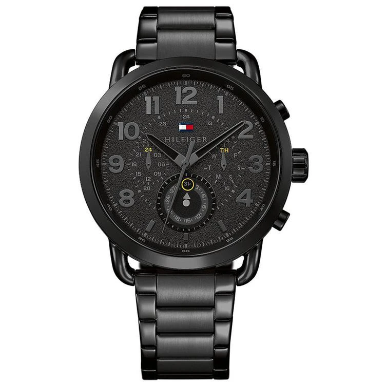 商品Tommy Hilfiger|Men's Black Stainless Steel Bracelet Watch 46mm,价格¥925,第1张图片