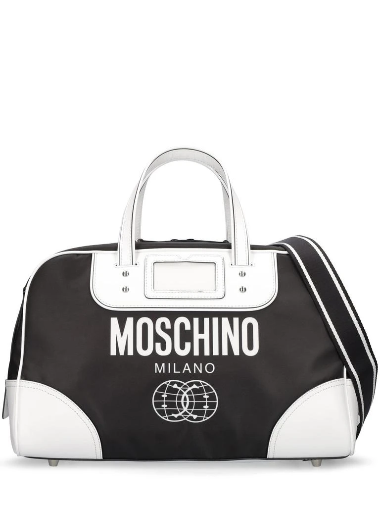 商品Moschino|Logo Print Nylon Duffle Bag,价格¥3633,第1张图片