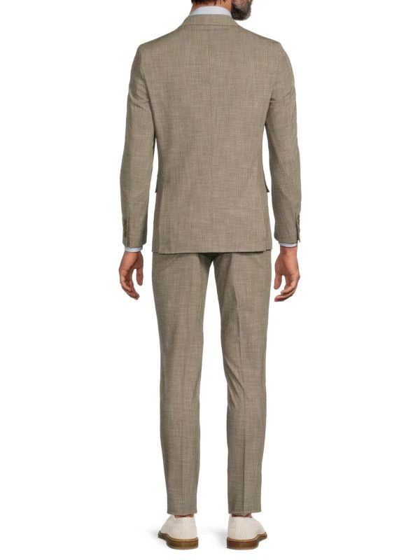 商品DKNY|​Neat Peak-Lapel Two-Button Slim-Fit Suit,价格¥1022,第2张图片详细描述