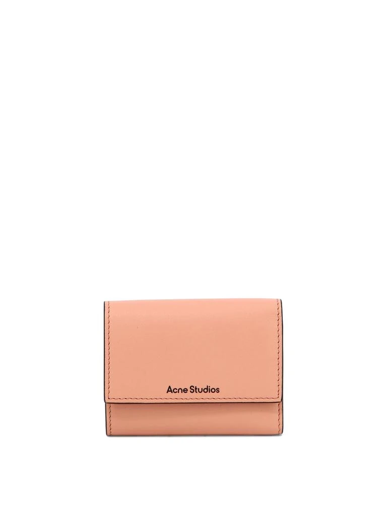 商品Acne Studios|Wallet With Logo Wallets & Card Holders Pink,价格¥1394,第1张图片