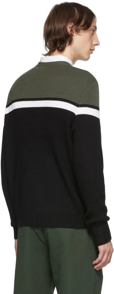 商品A.P.C.|Green & Black Mick Crewneck Sweater,价格¥1437,第3张图片详细描述