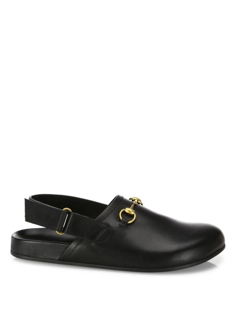 商品Gucci|River Leather Clogs,价格¥5099,第1张图片