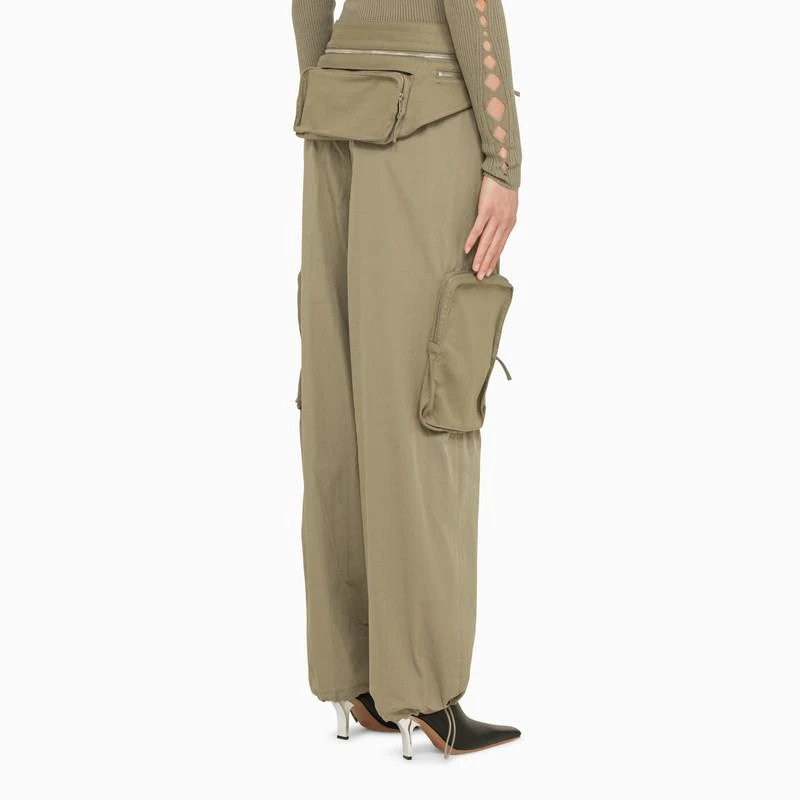 商品Dion Lee|SAGE GREEN CARGO TROUSERS WITH BELT BAG,价格¥5444,第4张图片详细描述