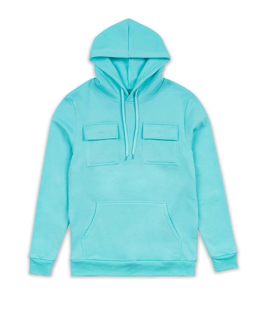 商品Reason Clothing|Baxter Multi Pocket Hoodie - Blue,价格¥75,第5张图片详细描述