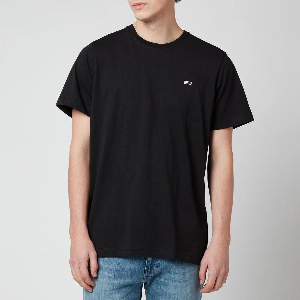 商品Tommy Hilfiger|Tommy Jeans Men's Classic Jersey T-Shirt - Black,价格¥154,第1张图片