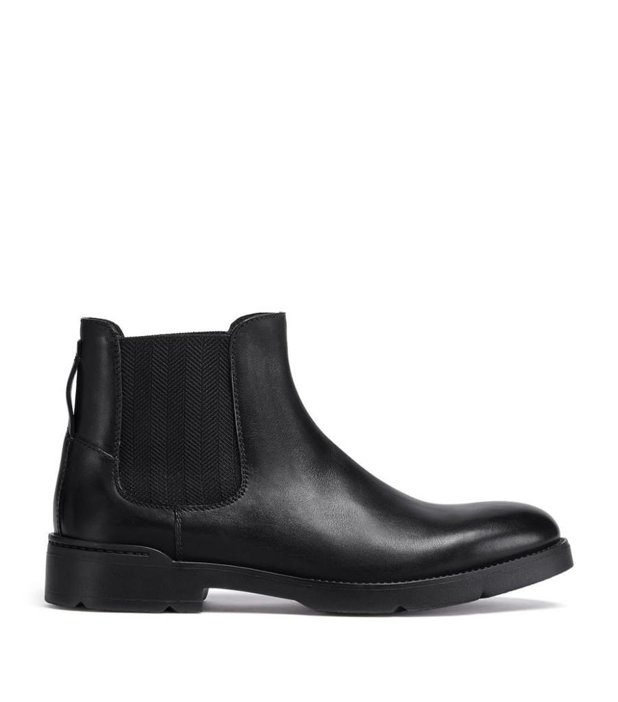 商品Zegna|Leather Cortina Chelsea Boots,价格¥6462,第1张图片