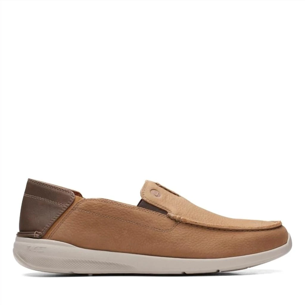 商品Clarks|Men's Gorwin Step Loafer In Dark Sand,价格¥429,第1张图片