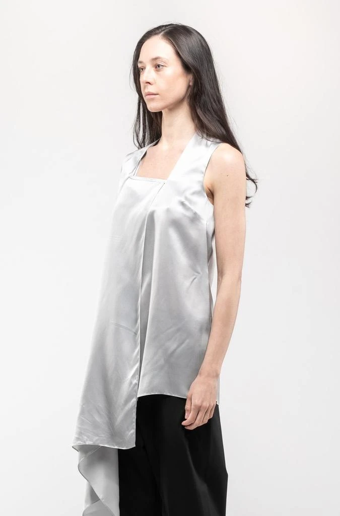 商品ANN DEMEULEMEESTER|ANN DEMEULEMEESTER Scarf Collar Top In Silver,价格¥1379,第4张图片详细描述