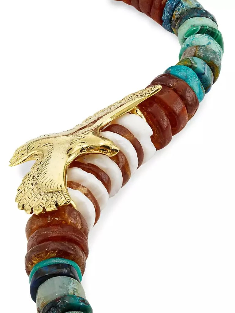 商品Room Service|Garuda 24K Gold-Plated & Multi-Stone Necklace,价格¥3290,第3张图片详细描述