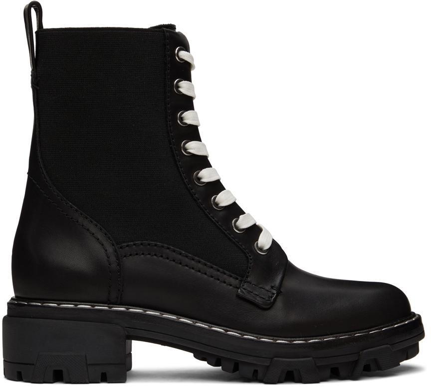 商品Rag & Bone|Black Shiloh Boots,价格¥2390,第1张图片