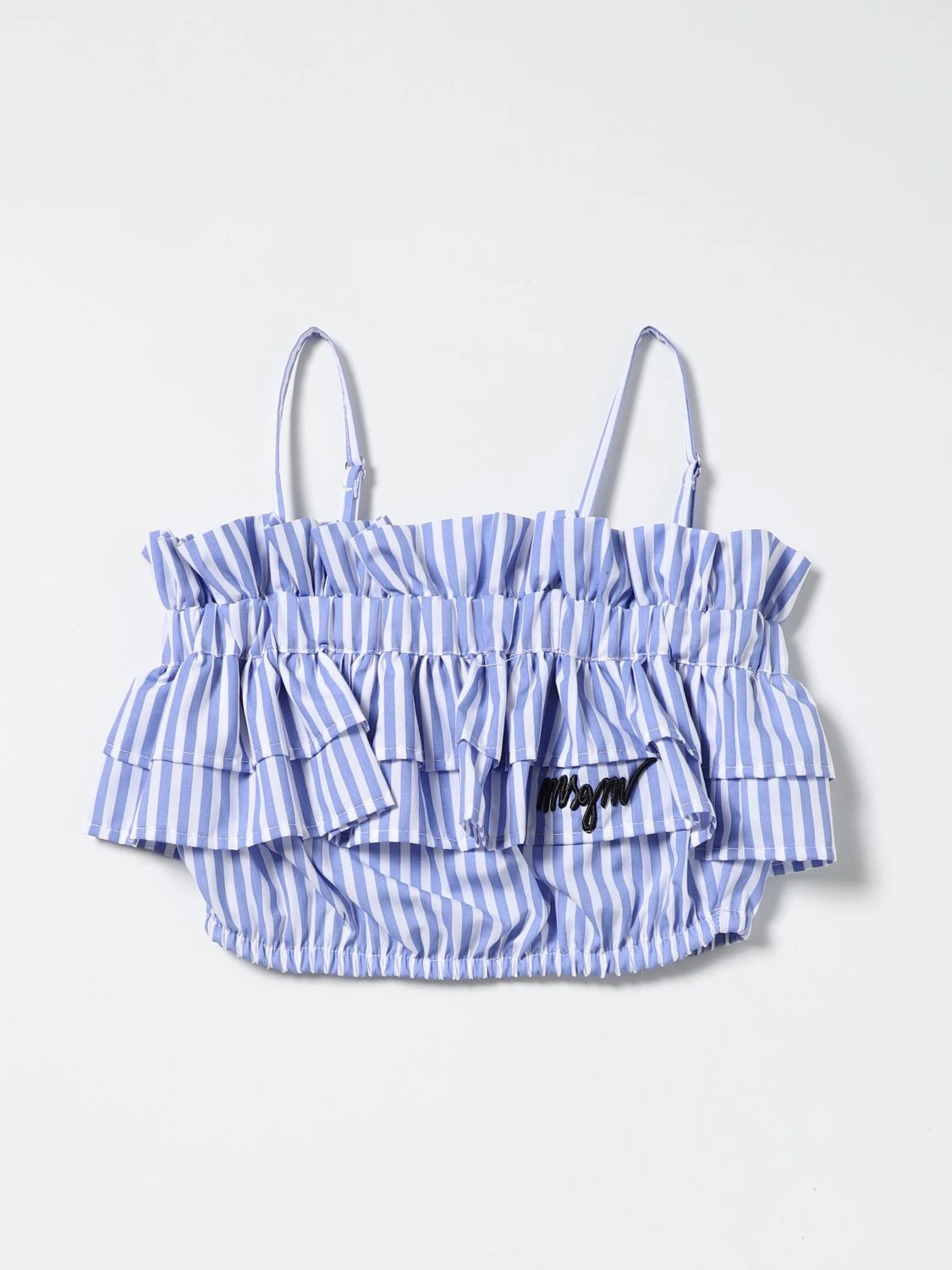 商品【商品预售7天】 MSGM|MSGM 女童背心吊带 MS028827200 蓝色,价格¥615,第1张图片