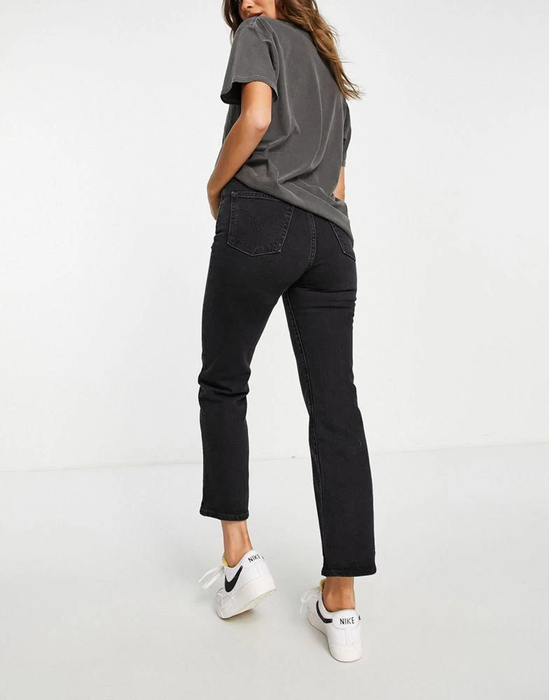 商品Levi's|Levi's ribcage crop jean in black,价格¥1081,第2张图片详细描述
