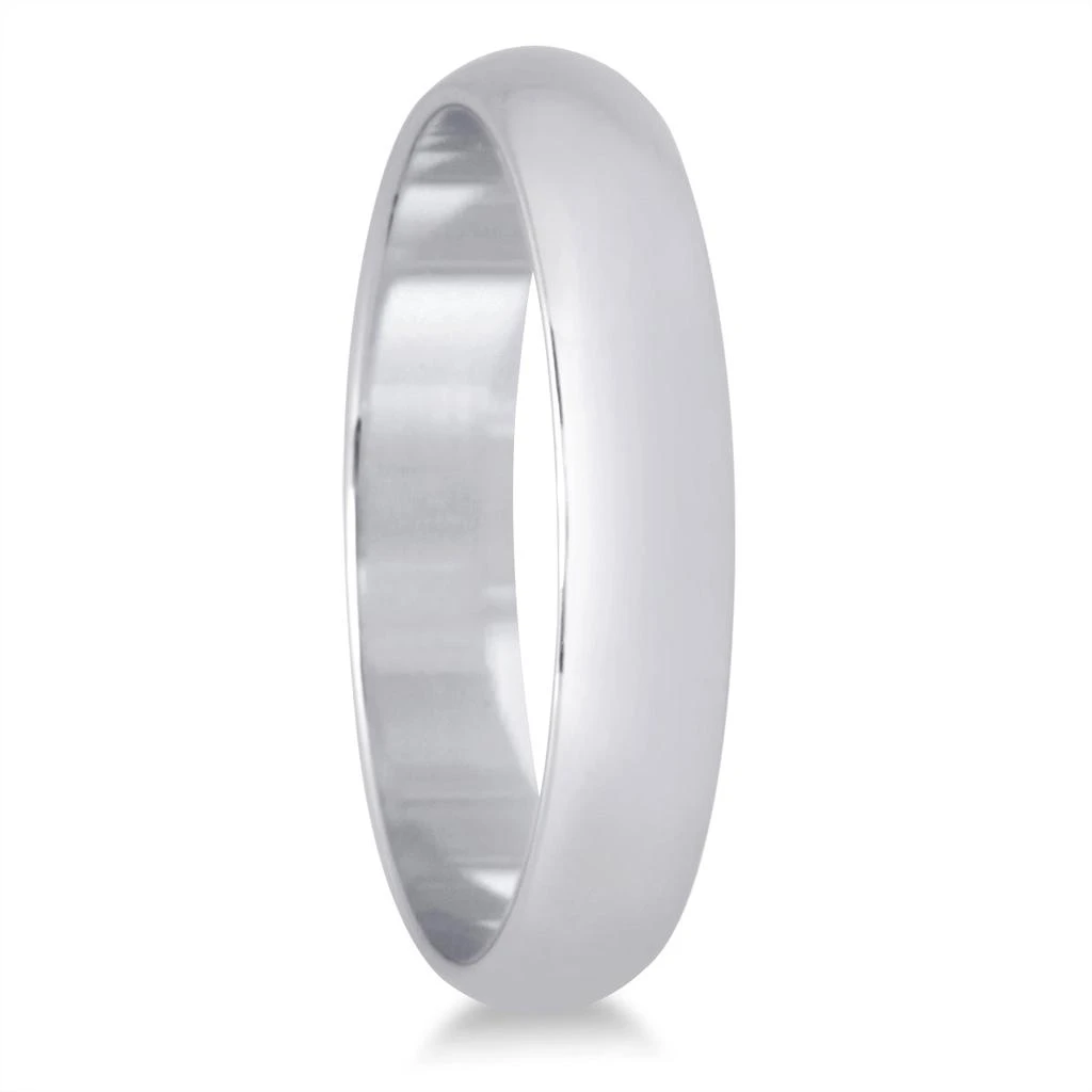 商品SSELECTS|3Mm Domed Comfort Fit Wedding Band In 10K White Gold,价格¥1429,第2张图片详细描述