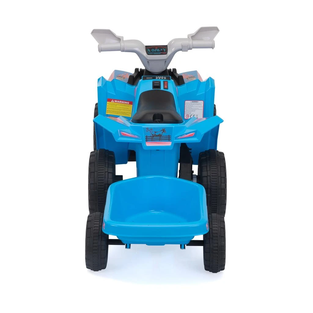 商品Streamdale Furniture|Streamdale Electric Kids ATV with Trailer and Bluetooth,价格¥1932,第5张图片详细描述