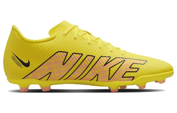 商品[国内直发] NIKE|Mercurial Vapor 15 刺客 15 Club 圆头徽标 MG（胶质短钉） 人造草地 织物 减震防滑耐磨 足球鞋 男款 黄色,价格¥657,第3张图片详细描述