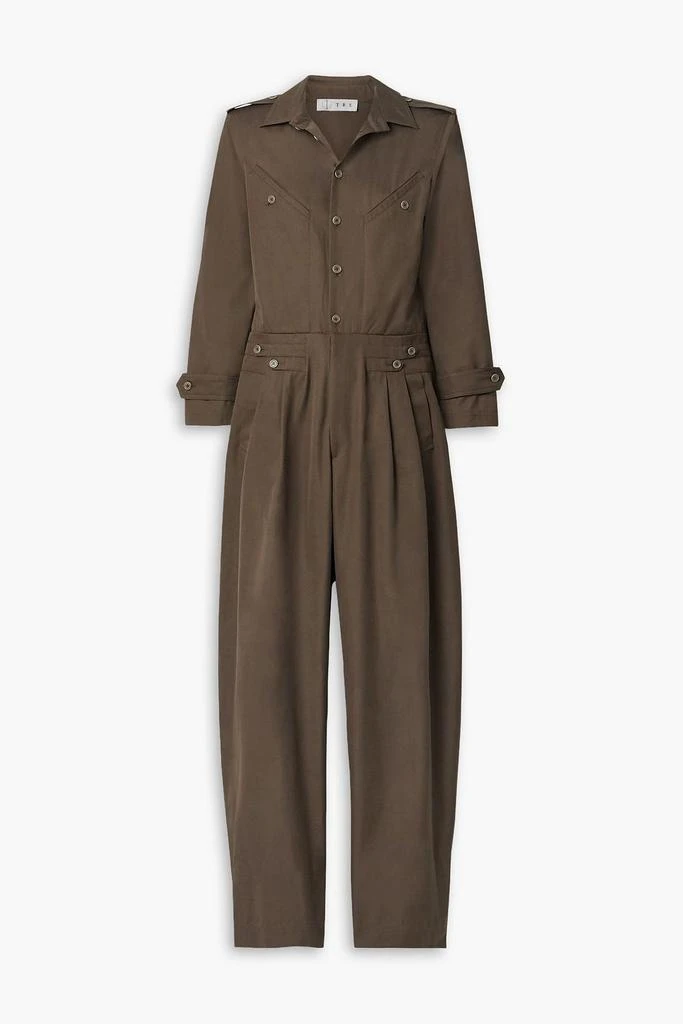 商品TRE by Natalie Ratabesi|The Meteorite pleated cotton-twill jumpsuit,价格¥2066,第1张图片