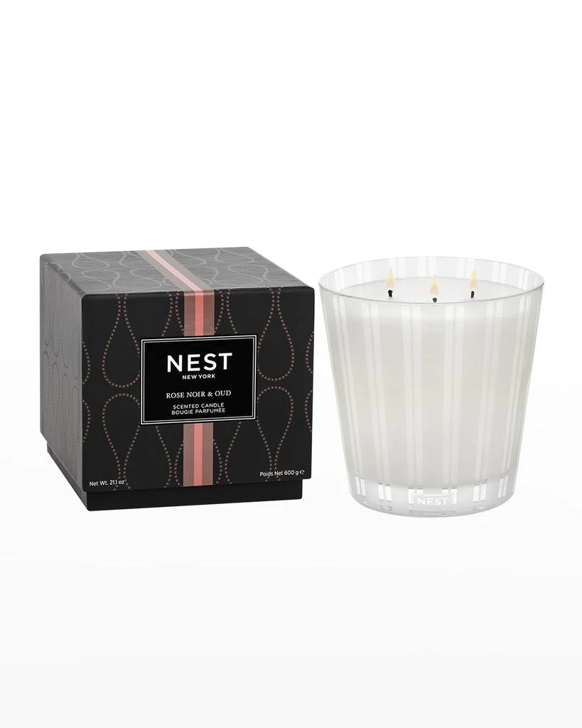 商品NEST New York|21.1 oz. Rose Noir & Oud 3-Wick Candle,价格¥665,第1张图片