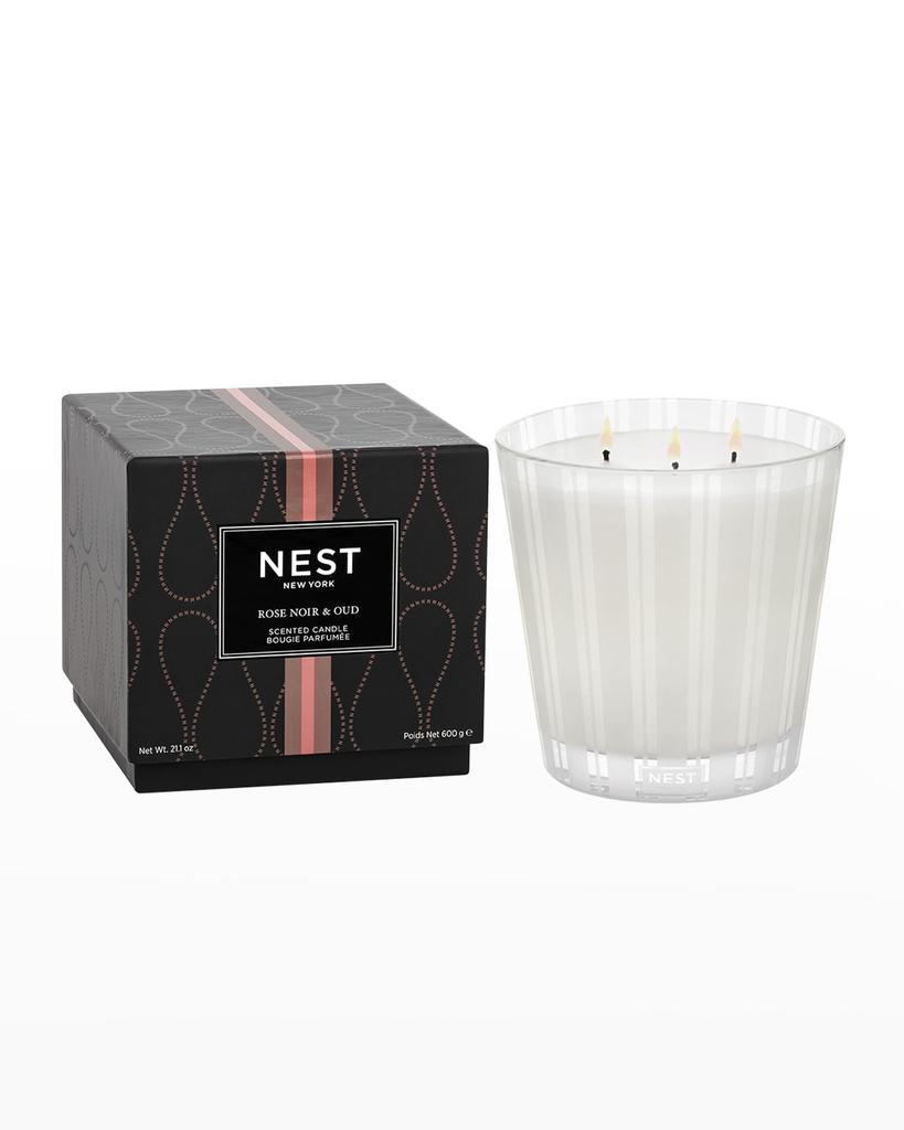 商品NEST New York|21.1 oz. Rose Noir & Oud 3-Wick Candle,价格¥566,第1张图片