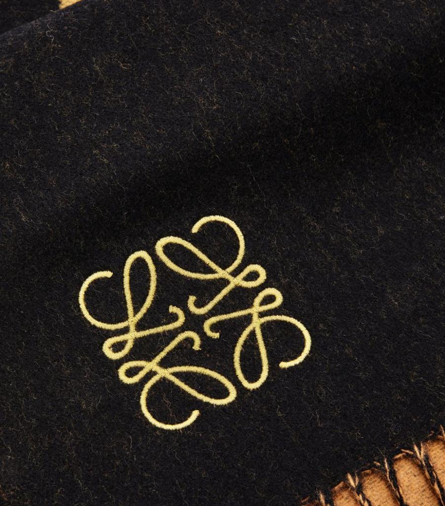商品Loewe|Wool-Cashmere Two-Tone Anagram Scarf,价格¥1948,第7张图片详细描述