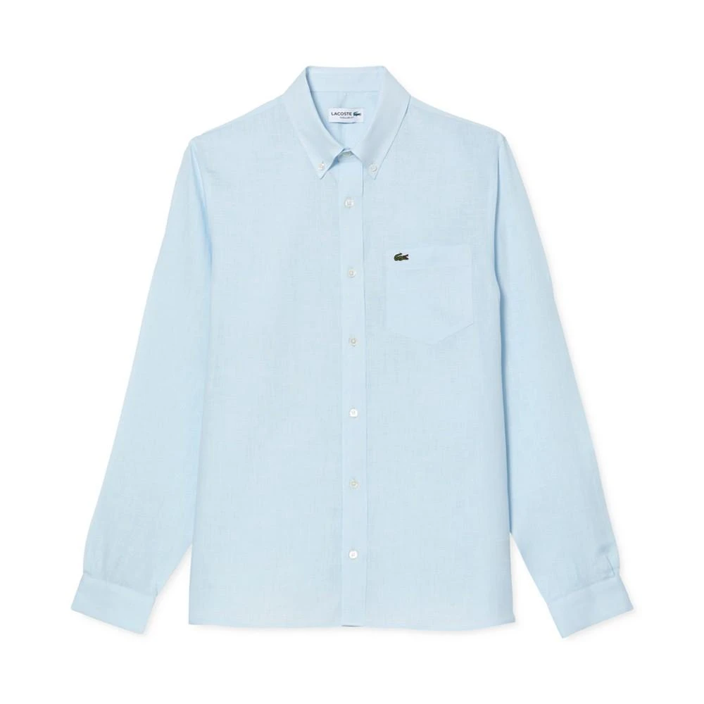 商品Lacoste|Men's Regular-Fit Linen Shirt,价格¥680,第4张图片详细描述