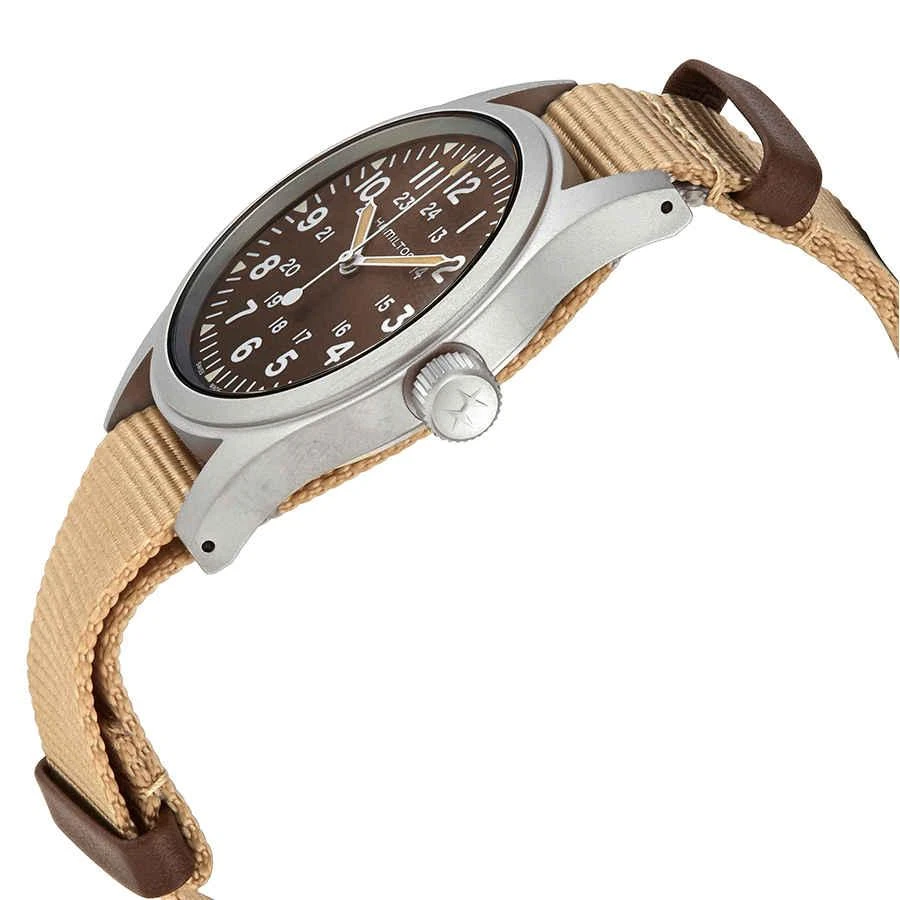商品Hamilton|Khaki Field Hand Wind Brown Dial Men's Watch H69439901,价格¥3081,第2张图片详细描述