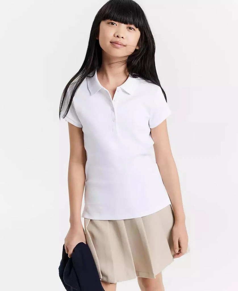 商品Nautica|Big Girls Uniform Short Sleeve Polo Shirt,价格¥180,第1张图片