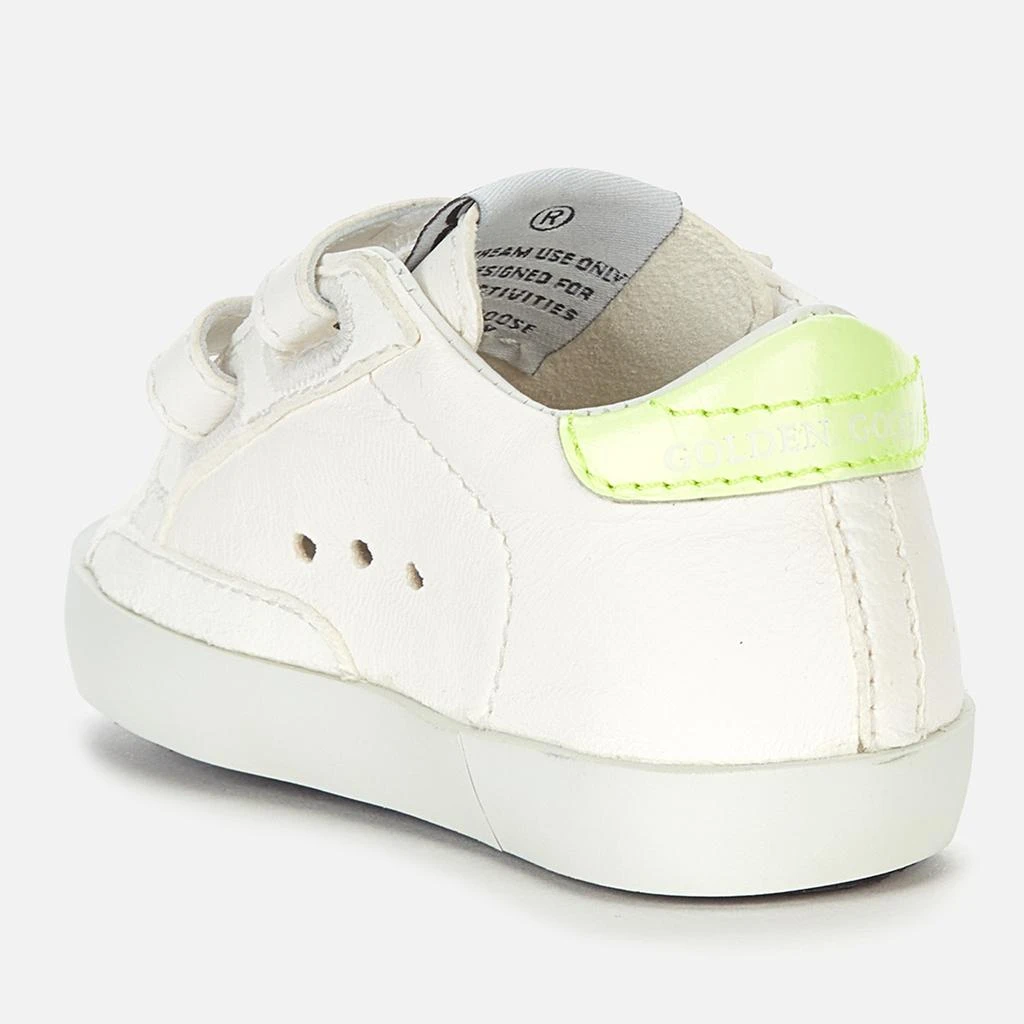 商品Golden Goose|Golden Goose Babies' School Nappa Trainers - White/Ice/Yellow Fluo/Multicolor,价格¥547,第2张图片详细描述