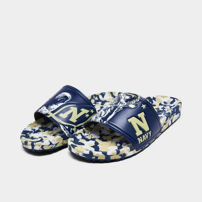 商品HYPE|Hype Co. Navy Midshipmen College Slydr Slide Sandals,价格¥376,第2张图片详细描述