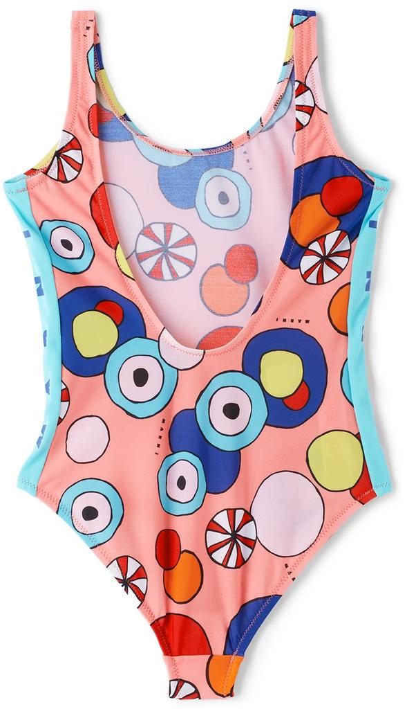 Kids Pink Ombrelloni One-Piece Swimsuit商品第2张图片规格展示