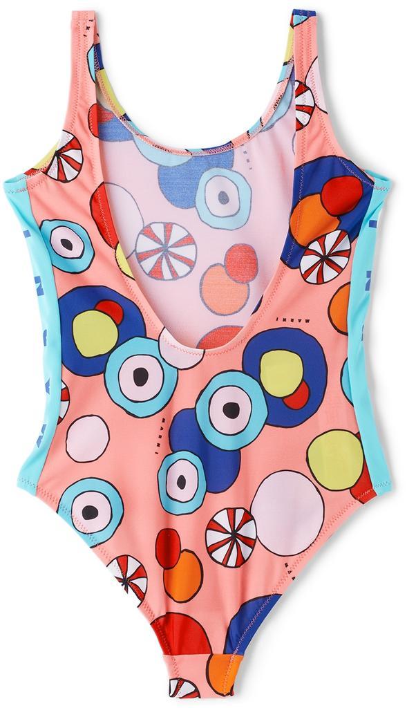 商品Marni|Kids Pink Ombrelloni One-Piece Swimsuit,价格¥921,第4张图片详细描述