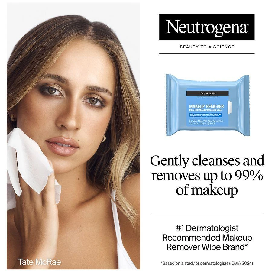 商品Neutrogena|Makeup Remover Ultra-Soft Cleansing Towelettes,价格¥61,第3张图片详细描述