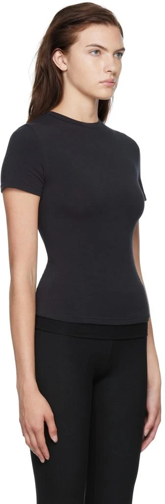 商品SKIMS|Black Cotton Jersey T-Shirt,价格¥467,第4张图片详细描述