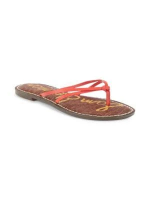 商品Sam Edelman|Gerianne Leather Flip Flops,价格¥136,第2张图片详细描述