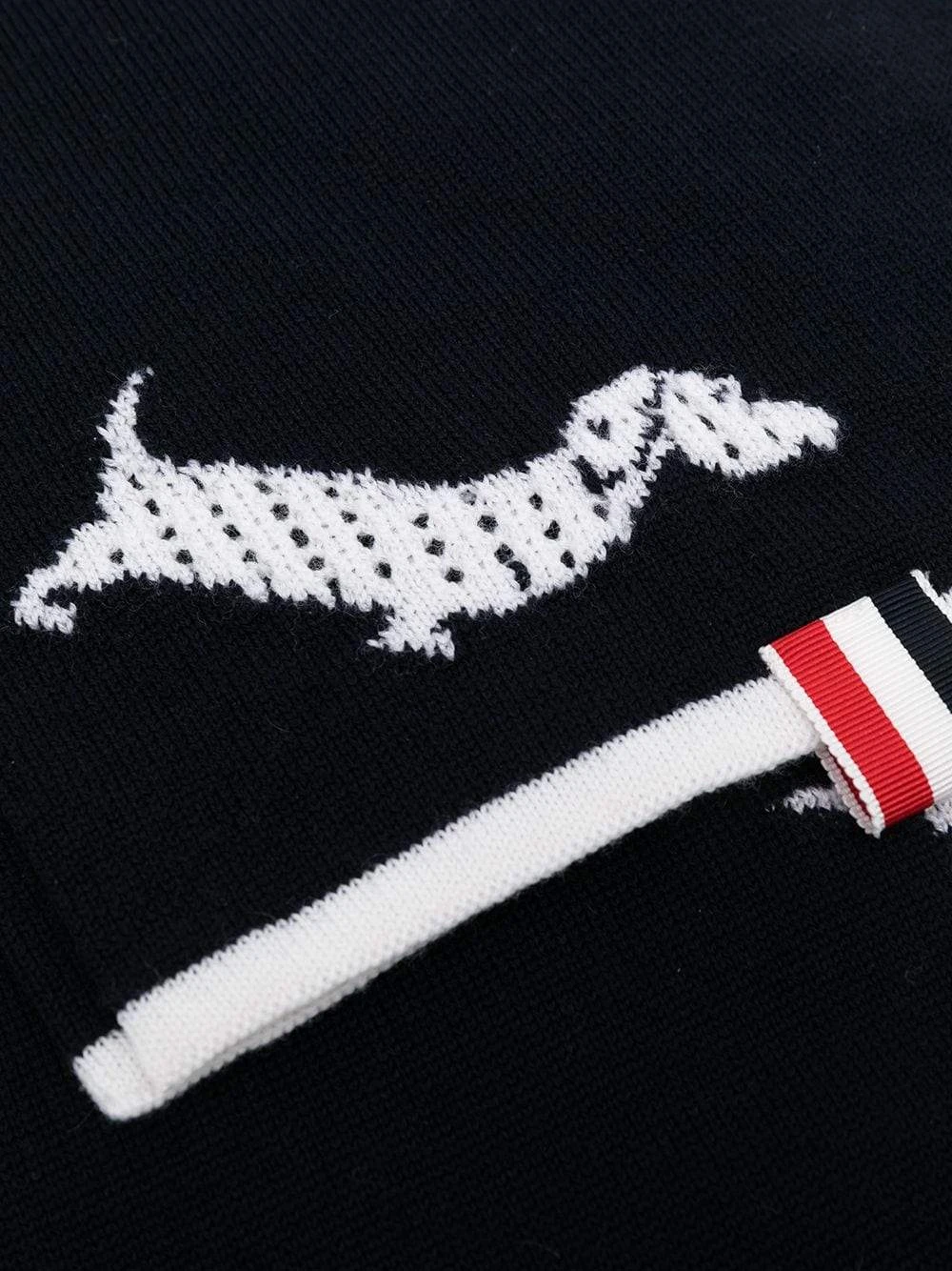 商品【商品预售7天】 Thom Browne|Thom Browne 男士围巾 MKS096AY1002415 深蓝色,价格�¥2440,第4张图片详细描述