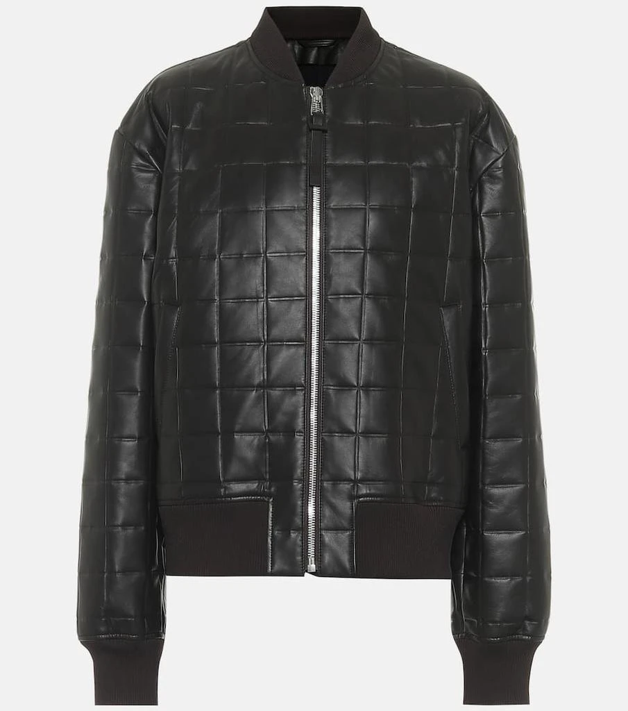 商品Bottega Veneta|Quilted leather bomber jacket,价格¥24281,第1张图片