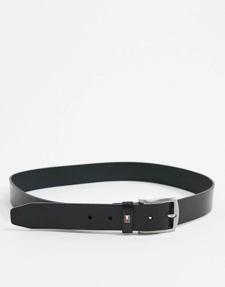 商品Tommy Hilfiger|Tommy Hilfiger new denton 3.5cm leather belt in black,价格¥437,第2张图片详细描述