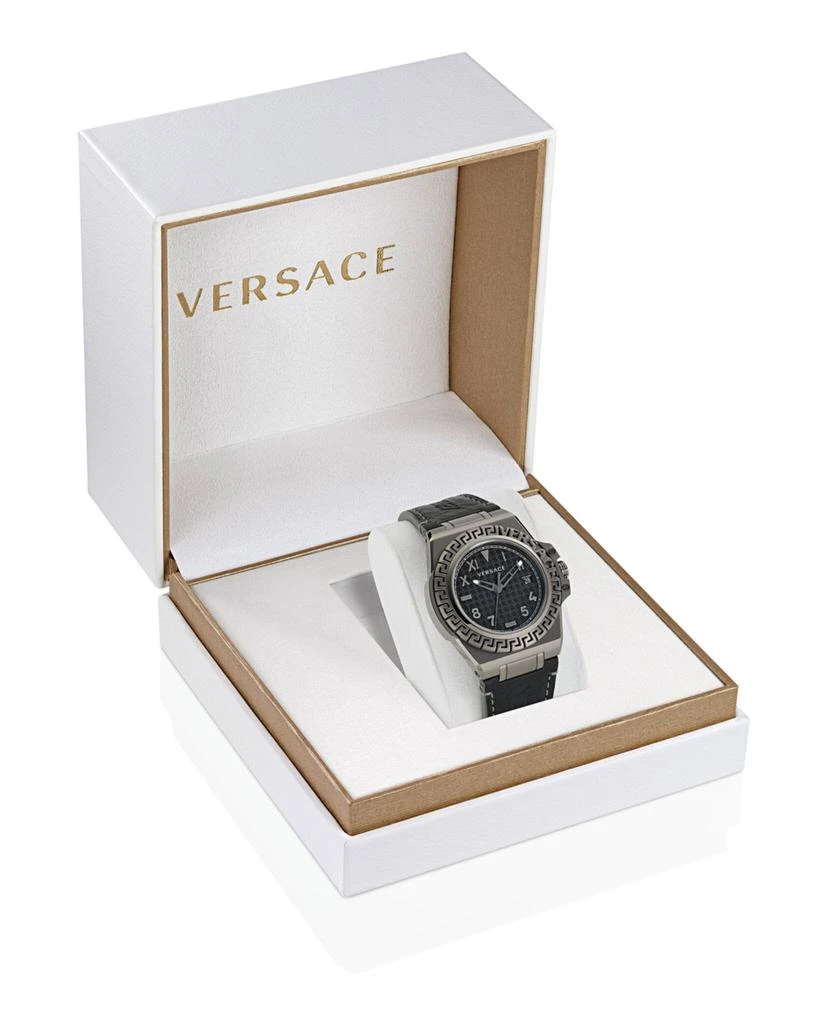 ��商品Versace|Greca Reaction Leather Watch,价格¥4224,第4张图片详细描述