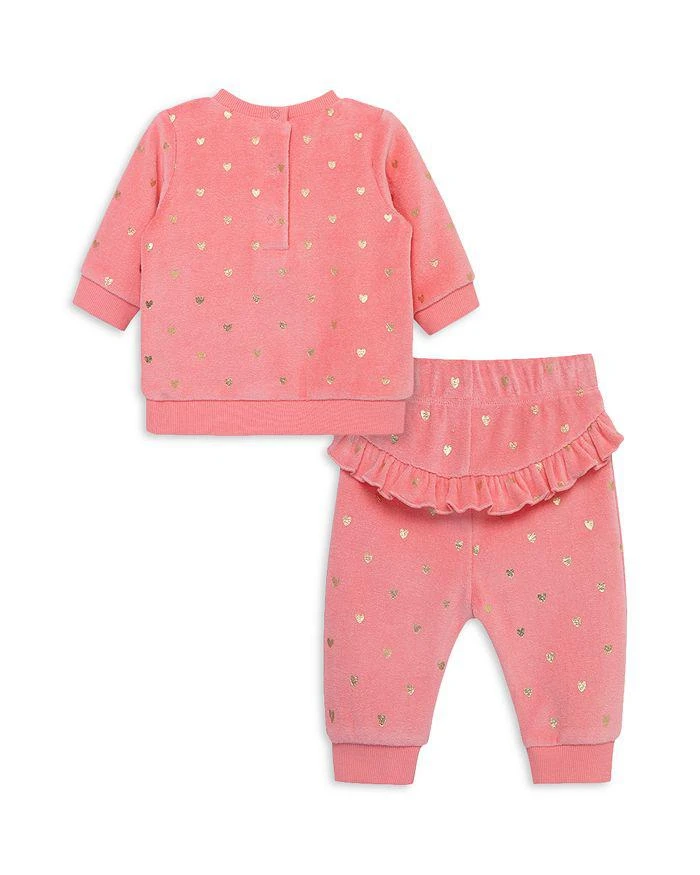 商品Little Me|Girls' Metallic Hearts Velour Top & Pants Set - Baby  ,价格¥144,第2张图片详细描述