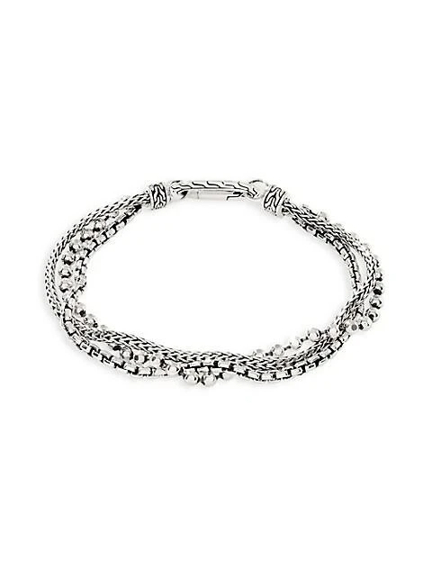 商品John Hardy|Chain Classic Sterling Silver Triple-Row Bracelet,价格¥5962,第2张图片详细描述