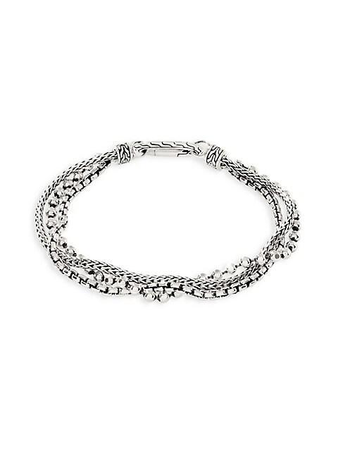 商品John Hardy|Chain Classic Sterling Silver Triple-Row Bracelet,价格¥5553,第4张图片详细描述