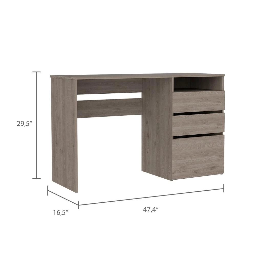 商品Simplie Fun|Dublin Three Drawer Computer Desk,价格¥2811,第4张图片详细描述