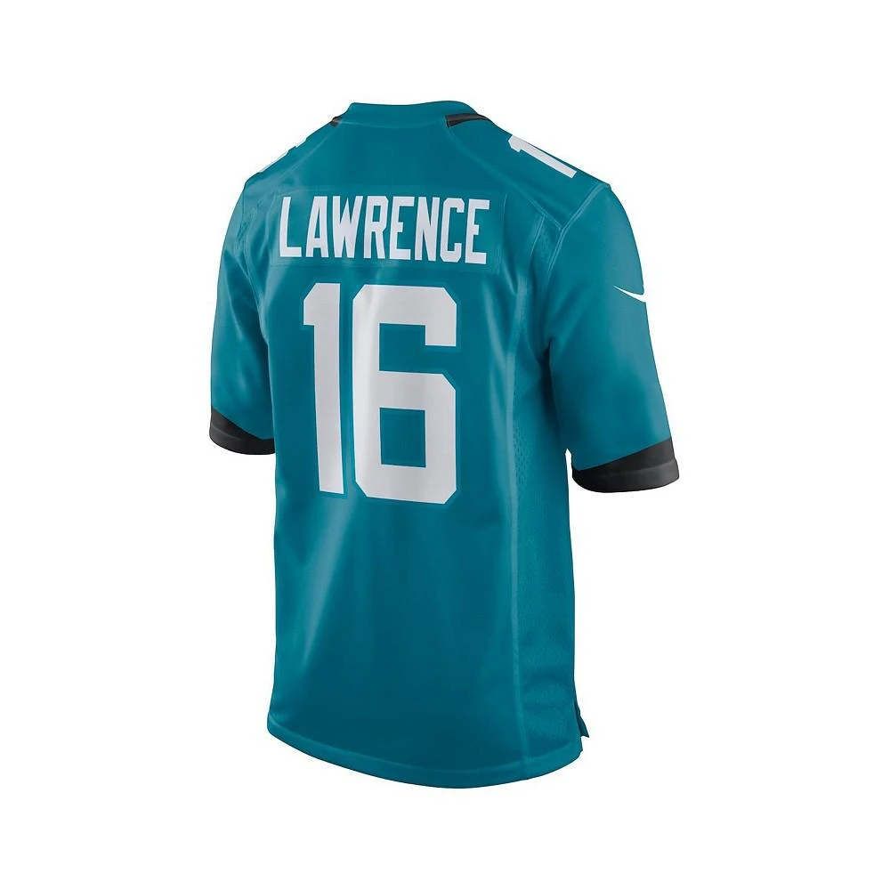 商品NIKE|Big Boys Trevor Lawrence Teal Jacksonville Jaguars 2021 NFL Draft First Round Pick Game Jersey,价格¥498,第4张图片详细描述
