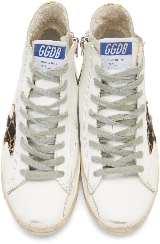 商品Golden Goose|White Cheetah Francy Sneakers,价格¥4119,第5张图片详细描述