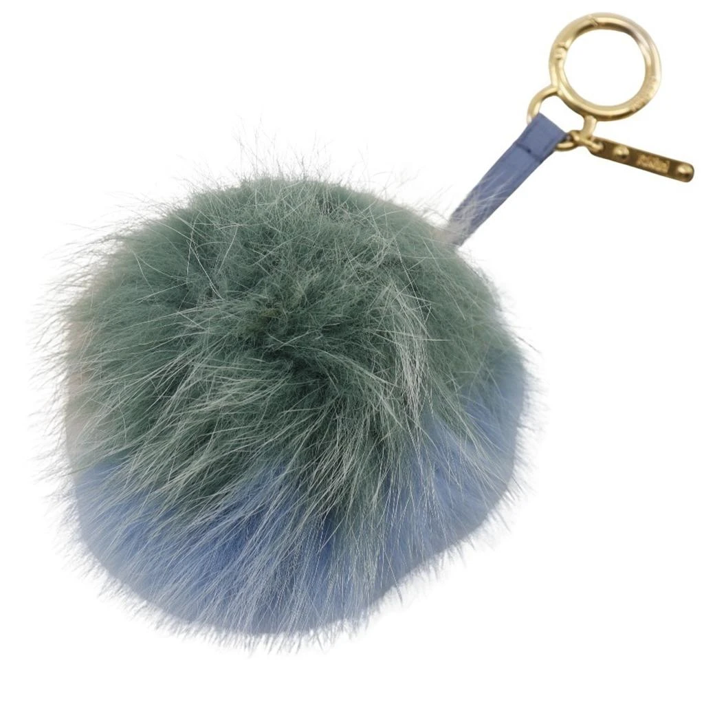 商品[二手商品] Fendi|blue pink Fur Leather Handbag Charm (Pre-Owned),价格¥2681,第1张图片