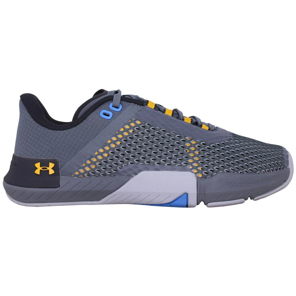 商品Under Armour|Under Armour Tribase Reign 4 Grey/Blue-Orange  3025052-104 Men's,价格¥266,第1张图片