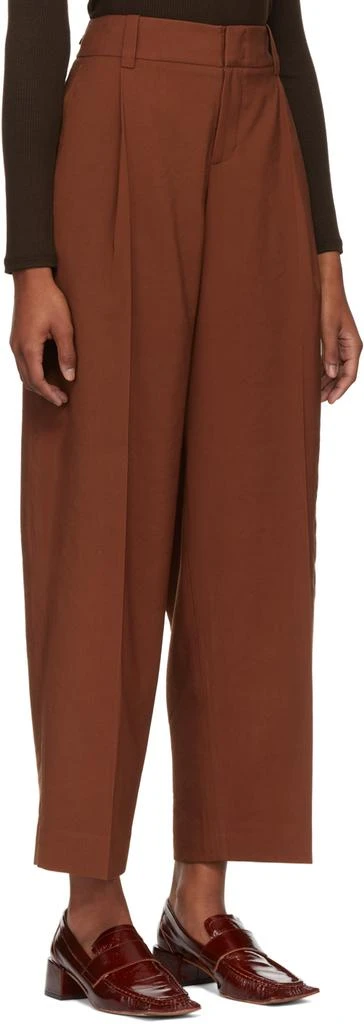 商品Vince|Brown Drapey Trousers,价格¥653,第2张图片详细描述