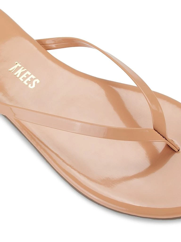 商品Tkees|Foundations Gloss Patent Leather Flip Flops,价格¥446,第5张图片详细描述